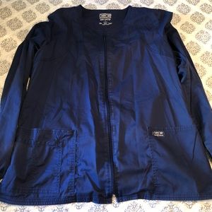 Cherokee zip up scrub jacket